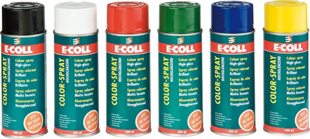 Produktbild E-COLL Color-Spray glänzend 400ml reinweiss