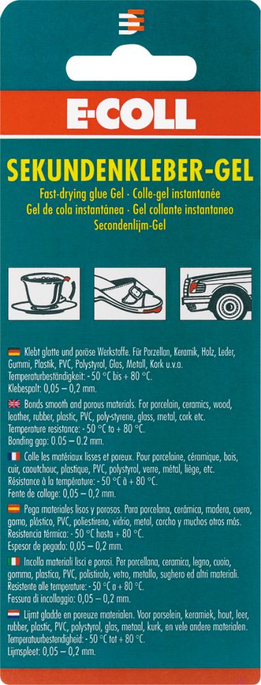 Produktbild E-COLL EU Sekundenkleber-Gel 3g bild 2