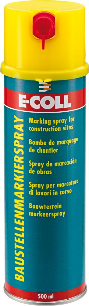 Produktbild E-COLL Baustellenmarkierspray 500ml gelb