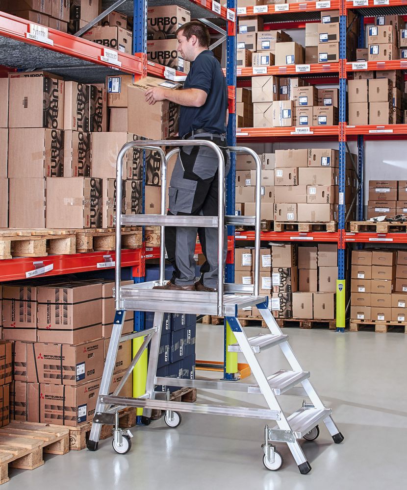 Produktbild ZARGES Handlauf zu Podesttreppe 4-6 Stufen