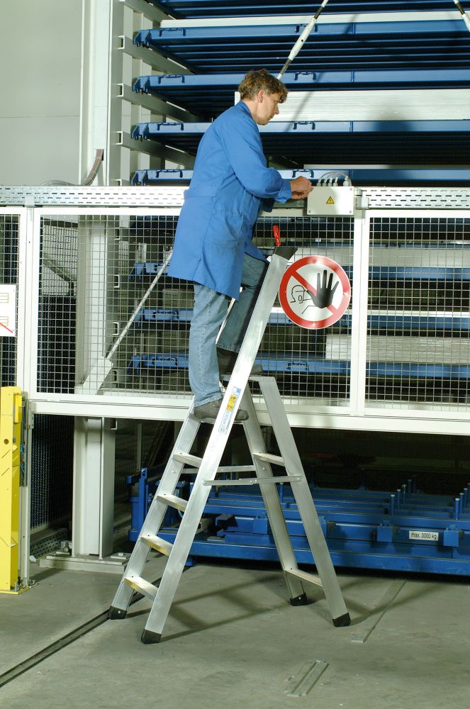 Produktbild ZARGES Seventec S Stehleiter Z500 3 Stufen Leiterlänge 1,44m