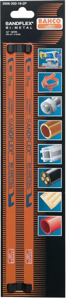Produktbild Bahco Handsägeblatt HSS-Bi 300mm 24Z Sandflex