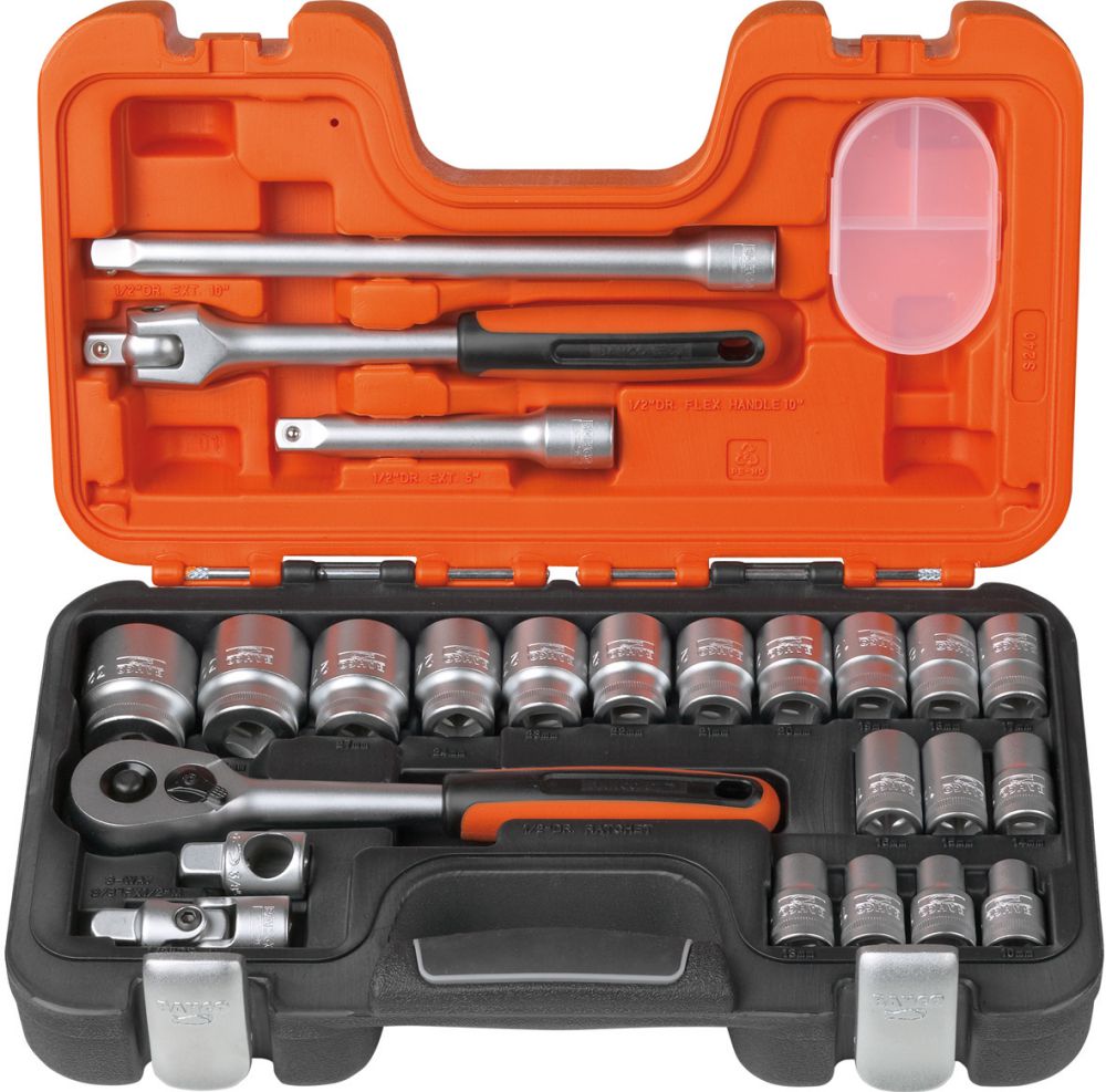 Produktbild Bahco Steckschlüssel Garnitur 1/2" 24tlg. S240 bild 1
