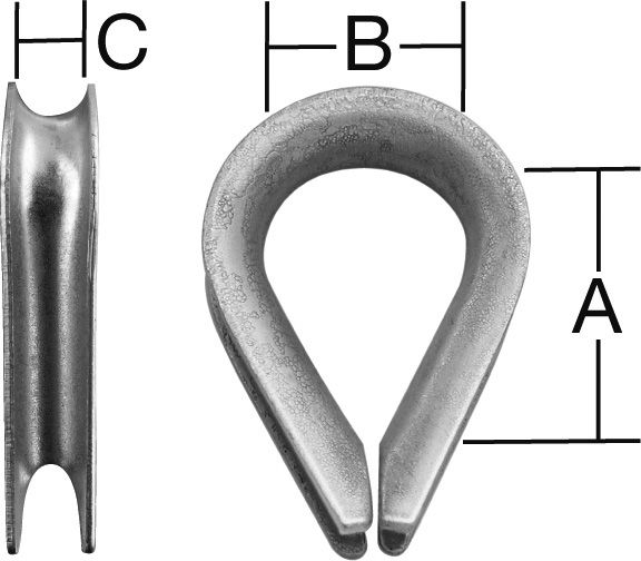 Produktbild Vormann Seilkausche verzinkt bis 10 mm
