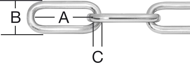 Produktbild Vormann Rundstahlkette Form C 6mm verz. 30m