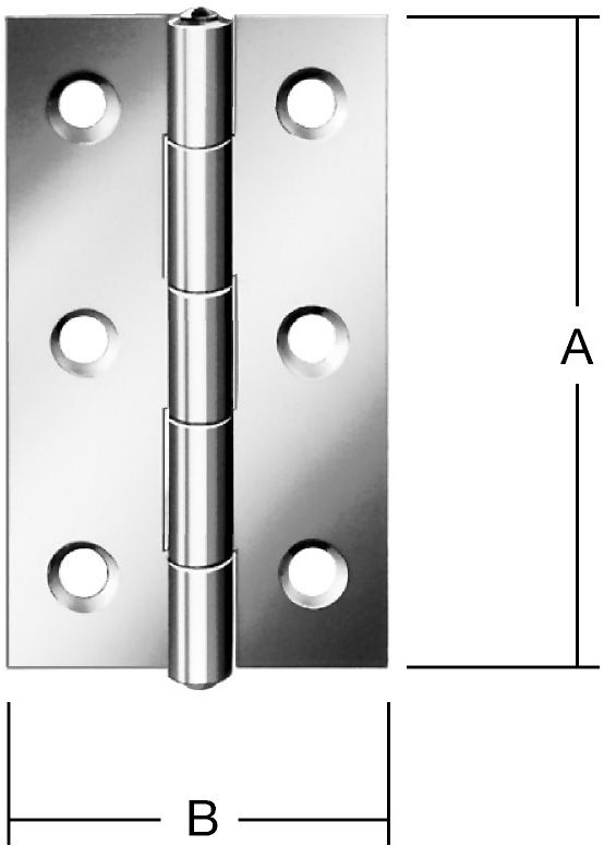 Produktbild Vormann Scharniere schmal 60x34mm Nr. 501060Z