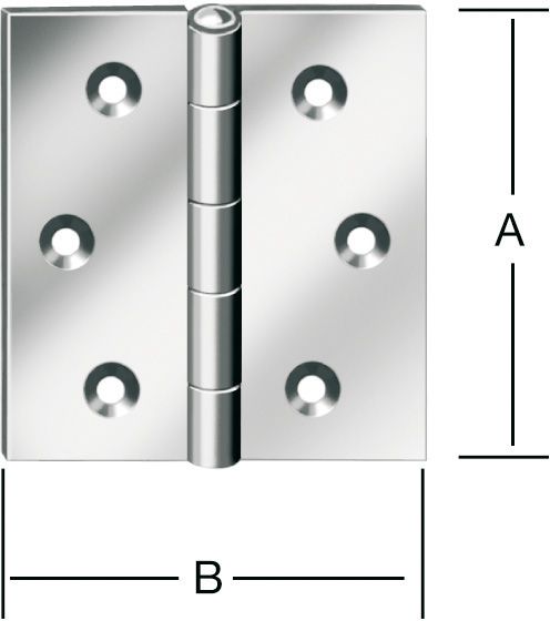 Produktbild Vormann Scharniere käntig 70x70M M Nr. 503070Z