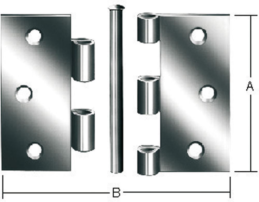 Produktbild Vormann Scharniere stark käntig 75x75mm Nr. 614075Z