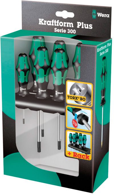Produktbild Wera Schraubendreher Satz 6tlg.Torx m. Bohrung bild 1