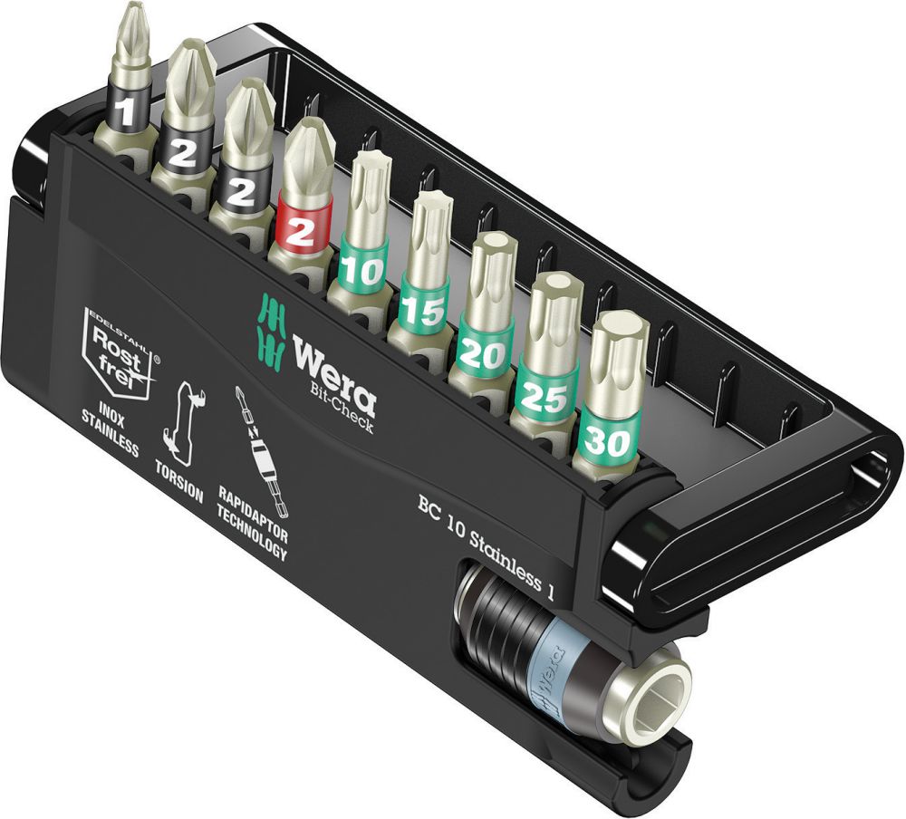 Produktbild Wera Bit-Check Stainless 10-tlg. BC 10/9