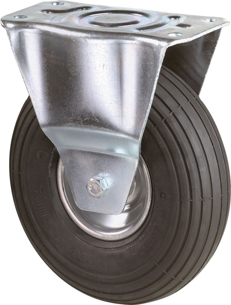 Produktbild BS Rollen Bockrolle 200mm LG.R Stahlblech verz. Luftrad