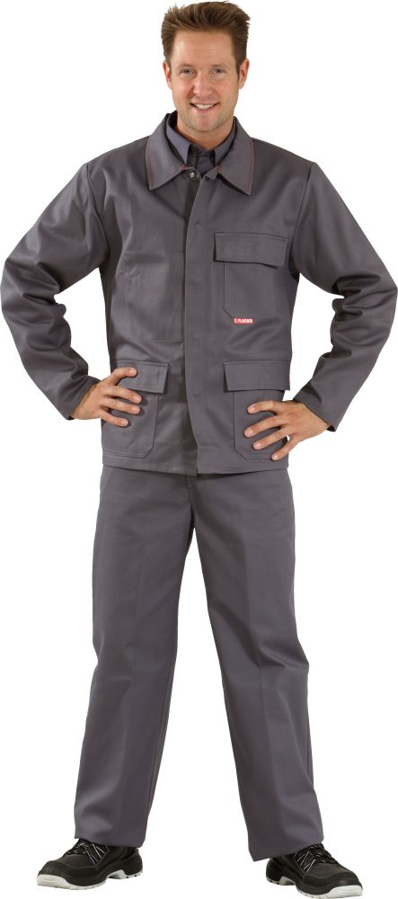 Produktbild Planam Schweisserjacke,Gr.48, 360 g/qm,grau bild 2