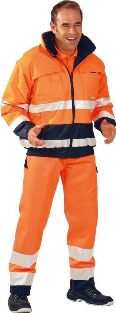 Produktbild Planam Warn-Comfort-Jacke Gr. L, orange/marine