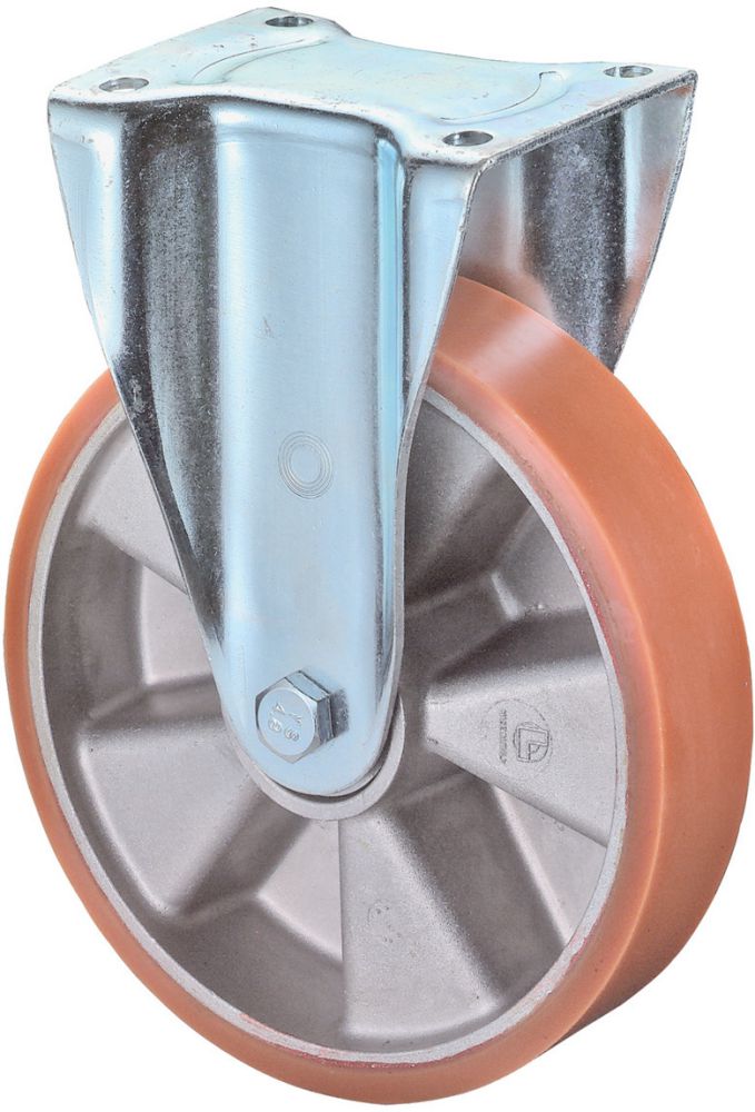 Produktbild BS Rollen Bockrolle 100mm LG.K schwer verz Alu-Felge