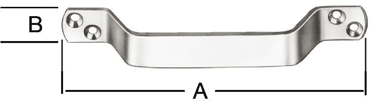 Produktbild Vormann Handgriffe verzinkt Chrom160x20mm Nr. 193160Z