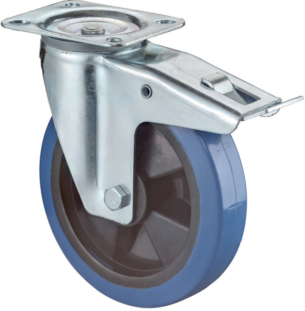 Produktbild BS Rollen Lenkr.Fest reifen blauL520.B61.101