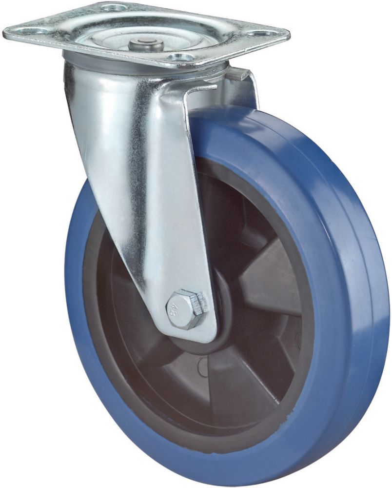 Produktbild BS Rollen Lenkr.blau Kunst.felgeL400.B61.200