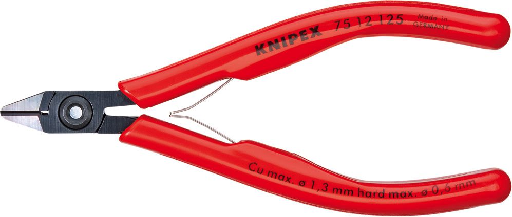 Produktbild Knipex Elektronik Seitenschneider 125mm mit Drahtkl.