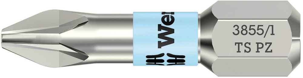 Produktbild Wera Bit 1/4" DIN3126 C6,3 PZ2x25mm rostf.