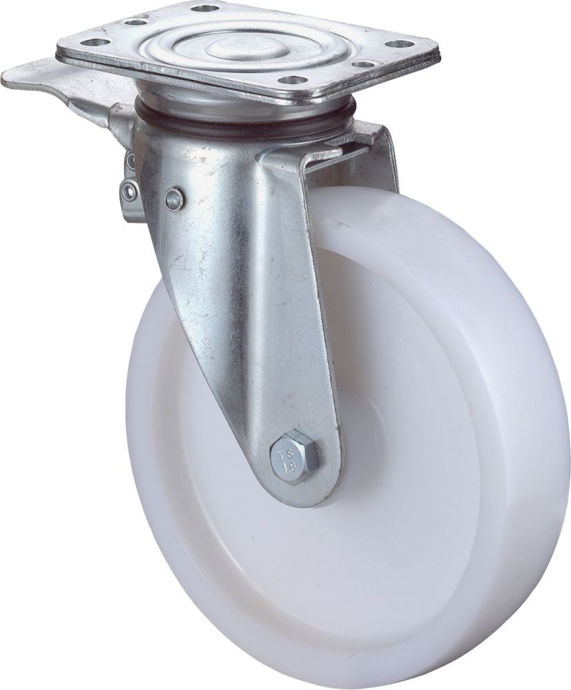 Produktbild BS Rollen Lenkrolle fest 125mm LG.Rschwer verz Kunstoffrad