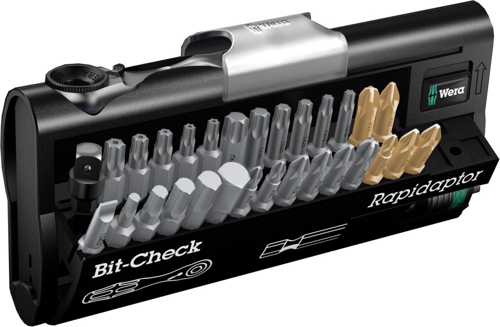 Produktbild Wera Bit-Sortiment 1/4" 31tlg. m.Bitratsche