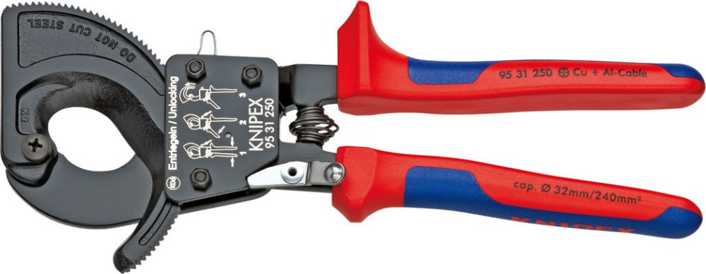 Produktbild Knipex Kabelschneider 250mm m.M.K.Griff
