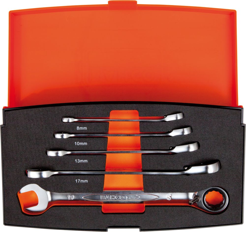 Produktbild Bahco Knarren-Ringmaul-Satz umschaltbar 1RM/S5