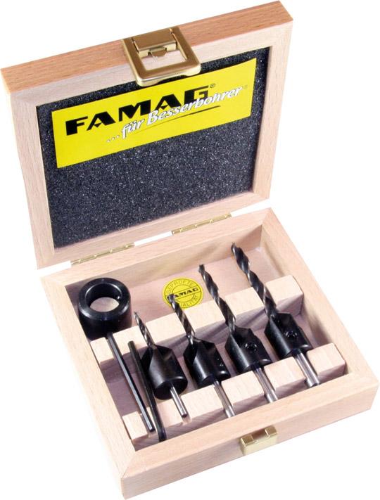 Produktbild Famag Bohrer-Senker-Satz 4tlg. im Holzk. bild 1