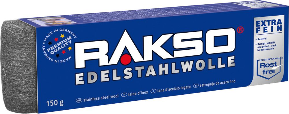 Produktbild Rakso Edelstahlwolle Gr. 1 fein, 150 g