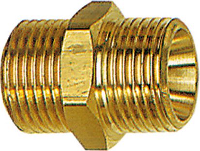 Produktbild Riegler Doppelnippel G1/8 x G1/4 AG/ MS / SW 17