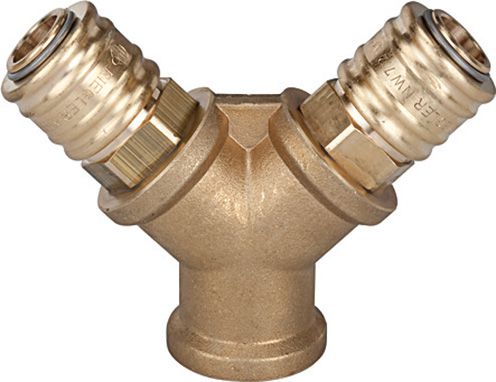 Produktbild Riegler Verteiler m. 2 Kupplung MS IG G1/4