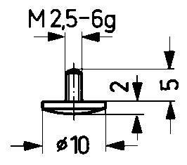 Produktbild Käfer Messeinsatz Stahl Abb.12/10,0mm