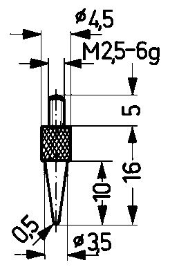 Produktbild Käfer Messeinsatz Stahl Abb.15/ 0,5mm