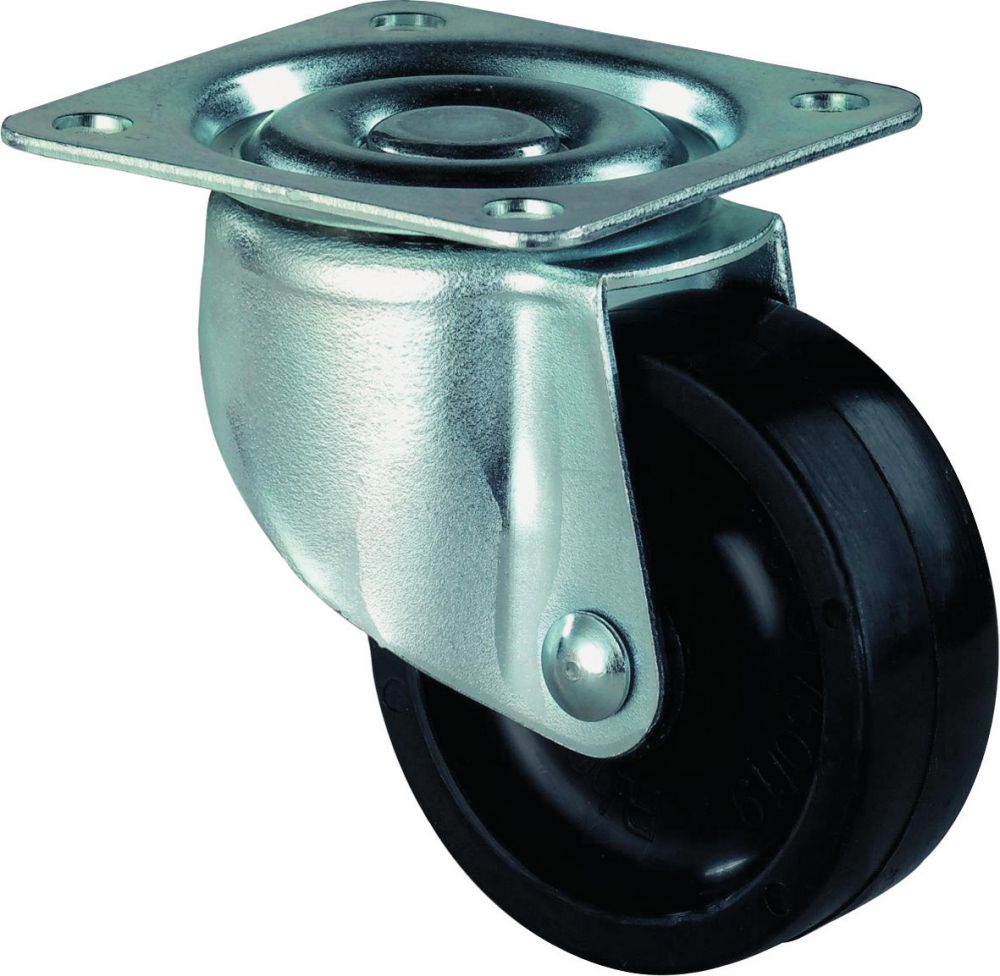 Produktbild BS Rollen Lenkrolle 46mm LG.G Stahlbl verz Kunstst.Rad