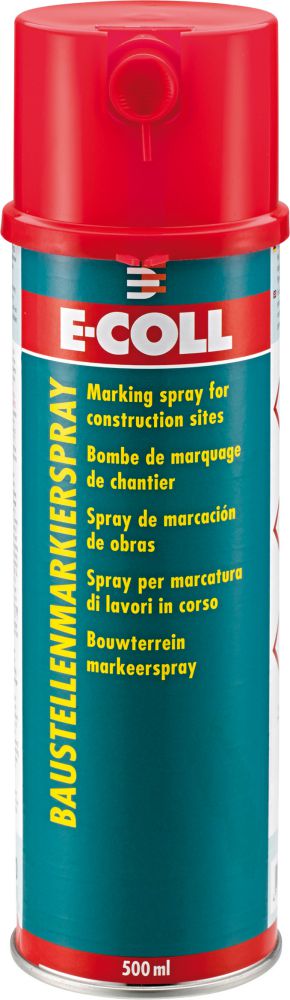 Produktbild E-COLL Baustellenmarkierspray 500ml rot