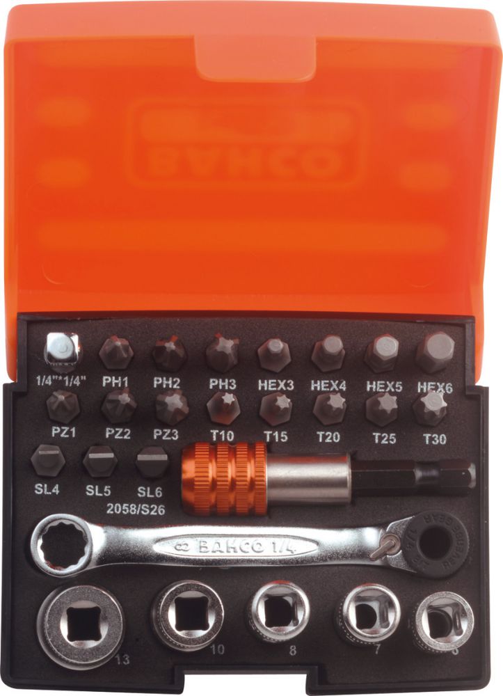 Produktbild Bahco Bit-Steckschlüsselsatz 26tlg.