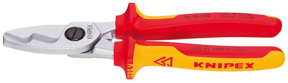 Produktbild Knipex Kabelschere VDE 200mm m.M.K.Griff