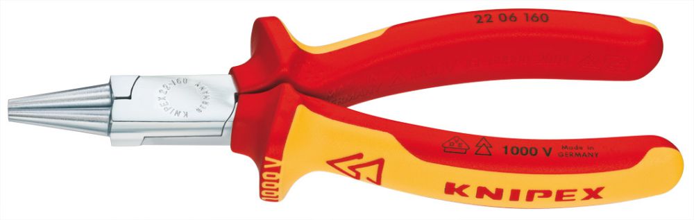 Produktbild Rundzange VDE 160mm m.M.K.Griff Knipex
