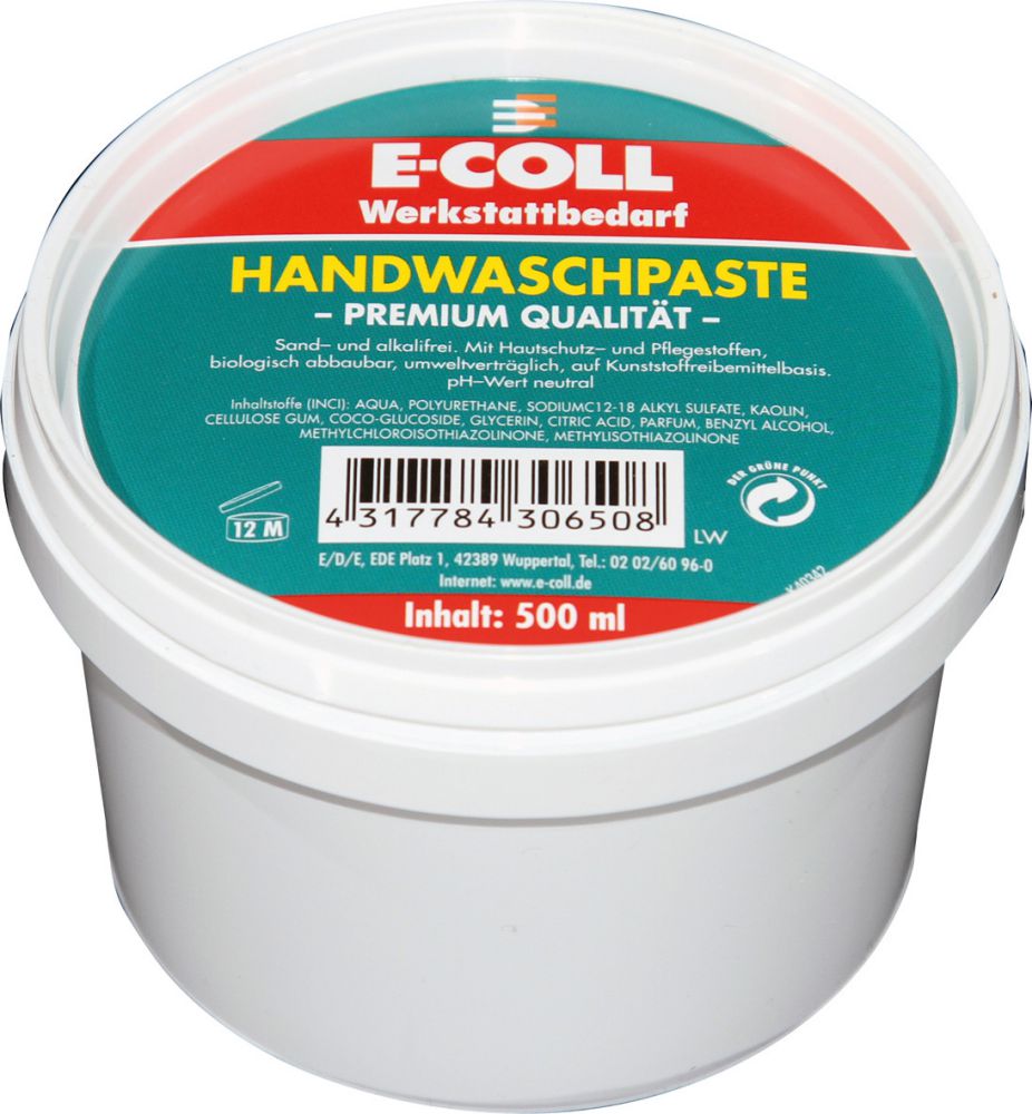Produktbild E-COLL Handwaschpaste Premium Qualität 500ml