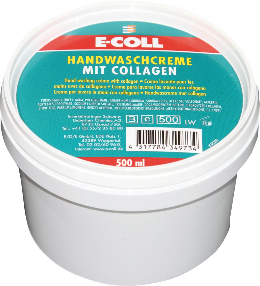 Produktbild E-COLL EU Handwaschcreme liquid 1L Flasche