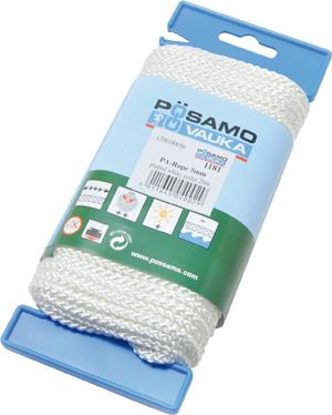 Produktbild Pösamo Polyamid Seil 6mm gefl. weiss LG-HASPEL 20m