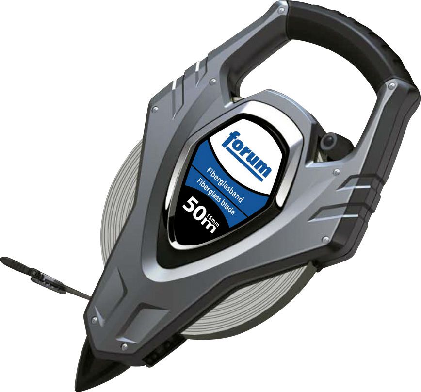Produktbild FORUM Rahmenbandmaß Stahlband 50m x 13mm