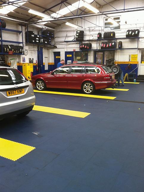 Produktbild PVC Bodenfl. Hammerschlagdunkelgrau, 516x516x7mm bild 5