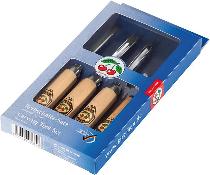 Produktbild Kirsche Kerbschnitzwerkzeug 4tlg.SB-Karton 3424