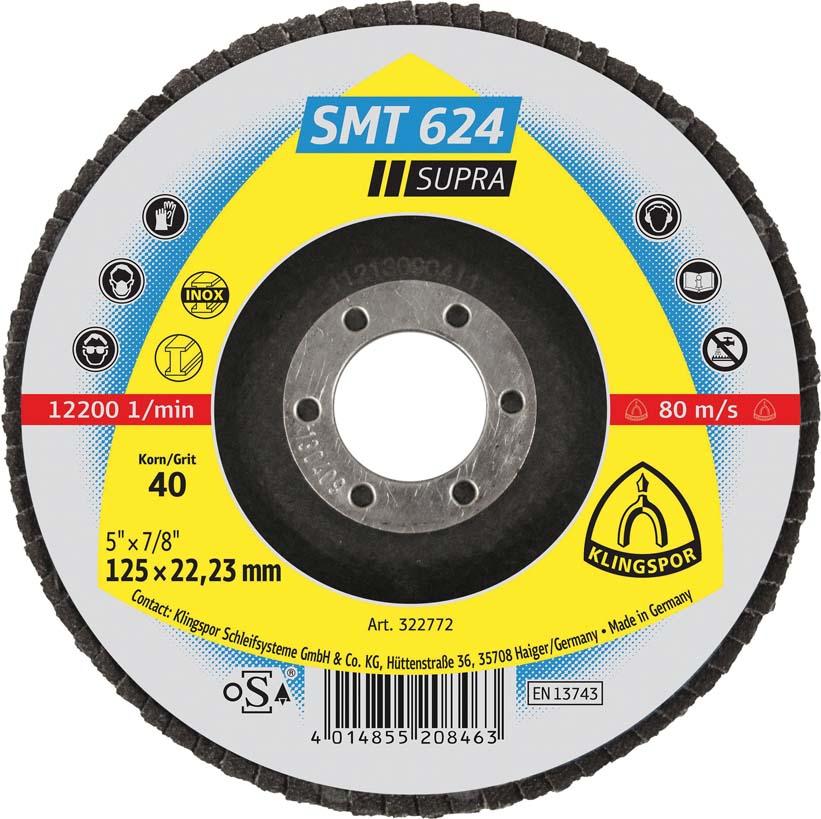 Produktbild Klingspor Schleifmopteller SMT624 115mm K 40 gew.