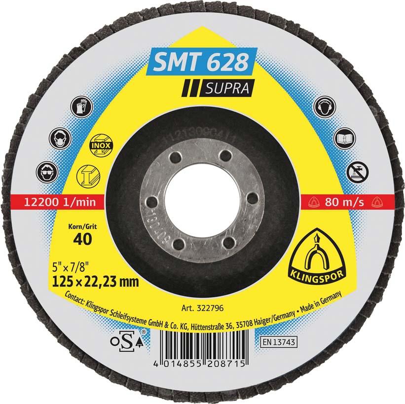 Produktbild Klingspor Schleifmopteller SMT628 115mm K 40 ger.