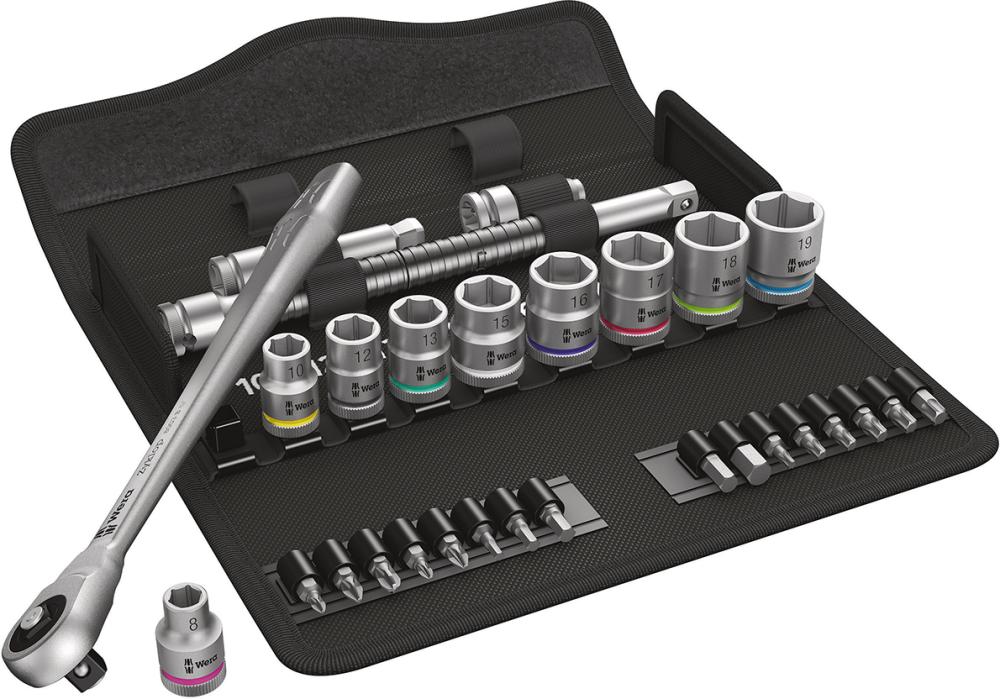 Produktbild Wera Steckschlüssel Garnitur 3/8" 29tlg. ZYKLOP push