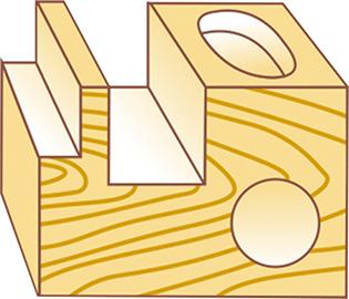 Produktbild FORTIS Nutfräser HW m. Bohrschn.6x25x70 S8 bild 2