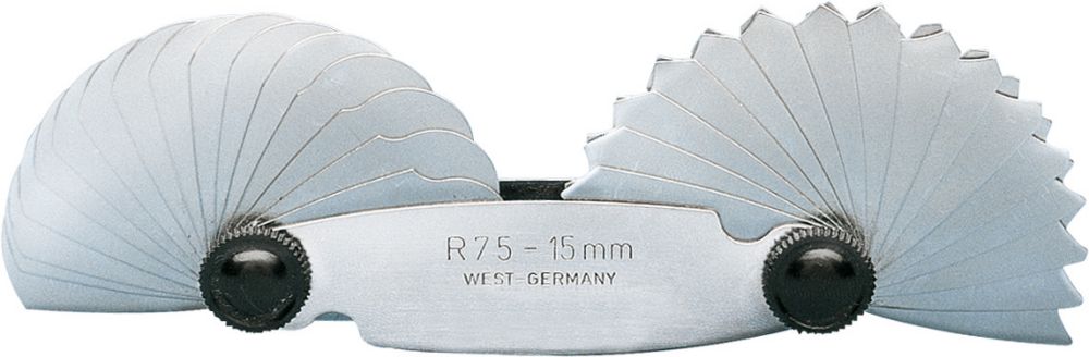 Produktbild FORUM Radienschablone 17 Blatt 1,0- 7,0mm