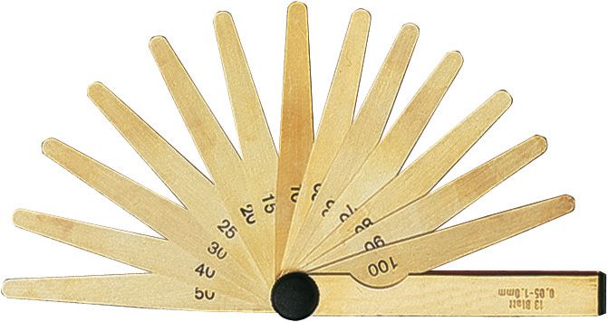Produktbild FORUM Präz.-Fühlerlehre 20Bl. 0,05-1,0mm Messing